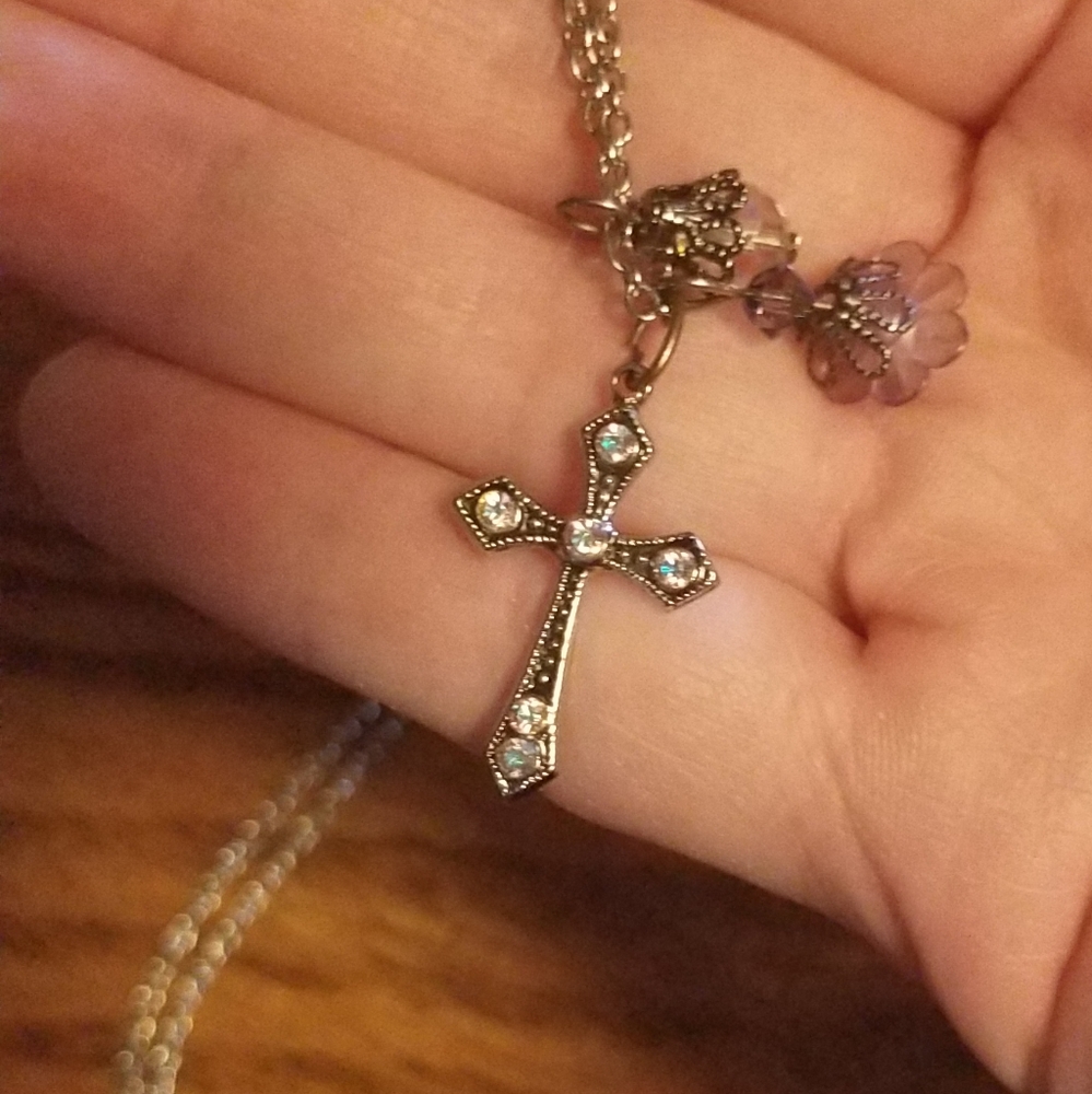 Cross Necklace 8"